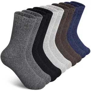 Kaus kaki wol untuk wanita, kaus kaki musim dingin bahan wol tebal hangat kualitas tinggi untuk wanita