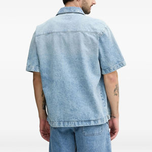 Conjunto de pantalones cortos informales de 2 piezas de mezclilla para hombre de último diseño de alta calidad, conjunto de pantalones cortos de uso diario ecológico con patrón sólido - Product Image 4