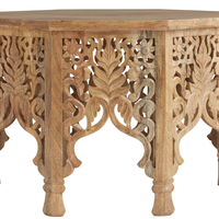 Table basse en bois sculpté artisanal, design moderne, pour salon, meubles de maison, assemblage facile