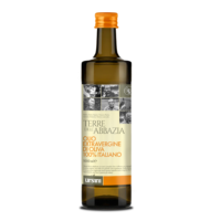Huile d'olive extra vierge italienne 100% Made in Italy TERRE DELL'ABBAZIA bouteille de 1L