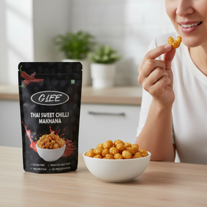 Noix de Makhana grillées au piment doux thaïlandais 30g – Faible en gras, riche en protéines, saine, sans gluten, collation croustillante en sachet stand-up - Product Image 3