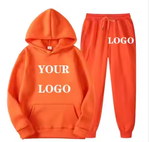 Sweat à capuche en coton surdimensionné unisexe de haute qualité, style décontracté, avec logo personnalisé imprimé en blanc et tricoté dans d'autres couleurs pour les promotions d'hiver - Product Image 1