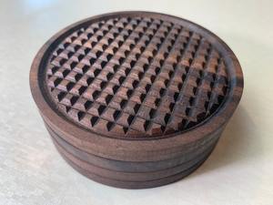 Posavasos de madera de acacia Premium con acabado brillante, recién llegado, juego de posavasos para el hogar y regalos corporativos - Product Image 6