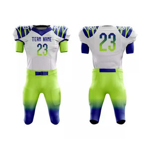 Uniforme de fútbol transpirable de nuevo diseño superventas, uniforme de fútbol americano de poliéster 100% personalizado de la mejor calidad con OEM - Product Image 1