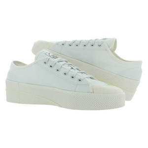 Adidas Nizza 2 Low Sneakers Retrò Sportive da Uomo Bianco Cristallo/Bianco Cristallo/Bianco Core con Fodera in Rete per Camminata - Product Image 3