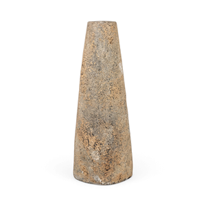 Jarrón Piramidal de Terracota Hecho a Mano para Decoración Rústica Costera del Hogar - Product Image 2