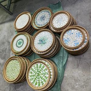 Best Seller Ramadan Trays Eid Trays Mother of Pearl Serving Trays for Arabian Made in Viet Nam - Product Image 5