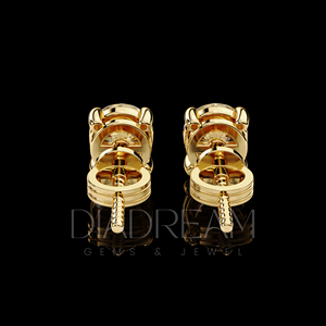 ต่างหูเพชรมอยส์ซอไนต์ทรงกลมสีเงิน925สุดหรูสไตล์ฮิปฮอปเครื่องประดับแฟชั่นสุดเท่สำหรับผู้หญิงของขวัญสุดเพอร์เฟกต์ - Product Image 6