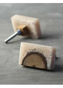 Vert de mer antique et résine en bois armoires de cuisine rondes vente chaude boutons en marbre avec taille de forme de couleur personnalisée - Product Image 3