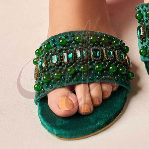 Superbe tendance mode : Paire imprimée ornée de pierres, semelle antidérapante, empeigne en daim et velours, personnalisable avec logo couleur - Product Image 6