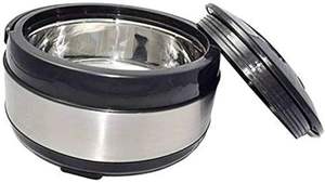 Casserole en acier Vente en gros Aspect élégant Qualité durable Acier isolé avec couvercle anti-fuite à vendre Forme ronde Noir et argent - Product Image 2