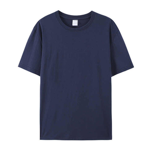 Camiseta fresca de marca de moda para hombre de gama alta verano algodón romano 210g camisetas de manga corta sin costuras para hombre - Product Image 3