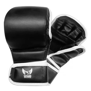 ถุงมือฝึกซ้อม MMA แบบกำหนดเองได้ MOQ ต่ำ ถุงมือฝึกซ้อม MMA คุณภาพสูง ถุงมือฝึกซ้อม MMA แบบครึ่งนิ้ว - Product Image 1