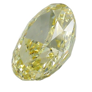Diamant jaune synthétique taille ovale de 5,32 ct - Product Image 2