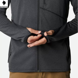 เสื้อมีฮู้ดแบบซิปรูดวินเทจของผู้ชายเสื้อผ้าแนวสตรีทพร้อมพัฟพลอยเทียม100% เสื้อผ้าฤดูหนาวผลิตตามสั่ง - Product Image 4