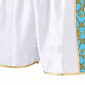 Shorts de Muay Thai pour hommes adultes de haute qualité, personnalisés en nylon/satin/polyester, pour la boxe et les arts martiaux, Grapple Master - Product Image 5