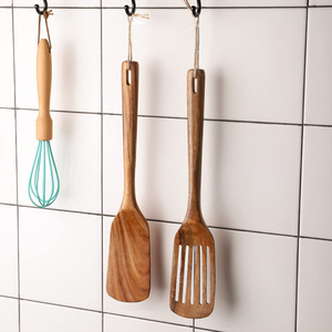 Wholesale Wood Utensils <b>Sets</b> Reusable Natural Wooden Spurtles Cooking Kitchenware Accessories Kitchen Tools - Product Image 4