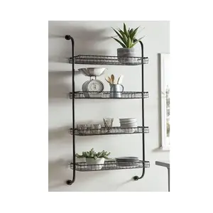 Newest Design Pure Iron Wire Wall Mounted Rack Highest Quality Large Size Wall Rack At Affordable Price