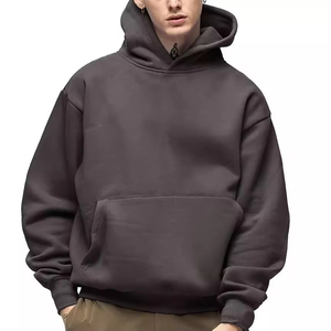 Sweat à capuche Hip Hop pour hommes, poids lourd 100% coton, éponge française, respirant, style pull, logo personnalisé, streetwear surdimensionné, vente en gros - Product Image 1