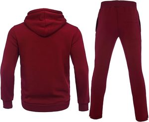 Survêtement à capuche pour homme 2 pièces ensemble athlétique décontracté sweat à capuche et joggers ensemble survêtements - Product Image 2
