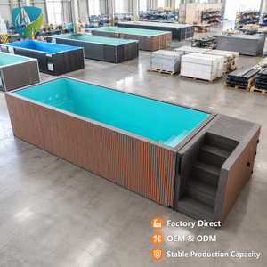 <span class=keywords><strong>Piscine</strong></span> hors sol en fibre de verre monobloc, coque de <span class=keywords><strong>piscine</strong></span> en FRP pour terrasse, villa, parc de vacances - Product Image 5