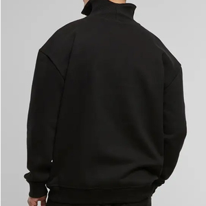 Stand <b>Zip</b> Collar Custom Logo Design <b>Sweatshirt</b> Wholesale Rate Breathable Material 2026 With <b>Full</b> Sleeve For Men With OEM Service - Product Image 6