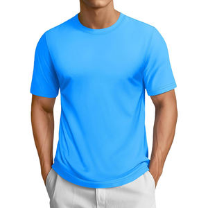 T-shirt unisexe 100% coton de couleur unie T-shirt vierge pour l'impression Streetwear surdimensionné, Logo personnalisé disponible - Product Image 4