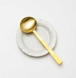 Cuillère de cuisson en laiton vente en gros meilleure cuillère à soupe design à long manche ustensiles de cuisine pour hôtels accessoire décoratif - Product Image 1