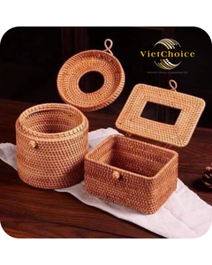 Caja de regalo de ratán duradera de alta calidad, accesorio de muebles personalizable a granel competitivo en Vietnam - Product Image 5