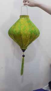 Farol de tela de seda vietnamita colgante iluminado plegable al por mayor - Product Image 6