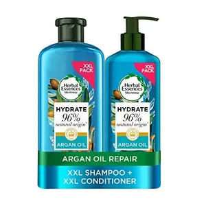 Herbal Essences Argan Oil of Morocco Vegan Shampoo and Conditioner Set for Dry, Damaged Hair