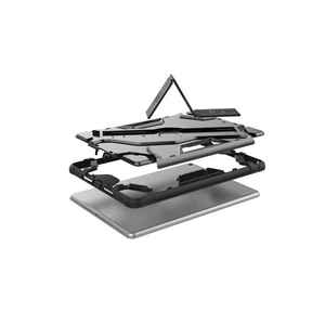 Étui de protection robuste en silicone noir Netzy pour iPad 9.7 2017 (5e génération) et iPad Pro 11, certifié ROHS - Product Image 6