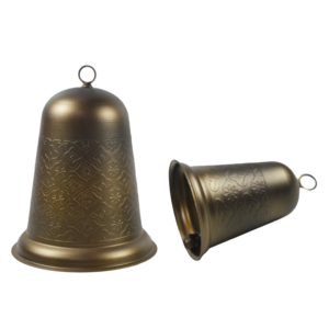 Campana Colgante de Metal con Acabado Chapado en Oro Antiguo, Decoración Navideña, Campanas Pooja, Campanas Religiosas Tradicionales para Iglesia, Tamaño Personalizado - Product Image 4