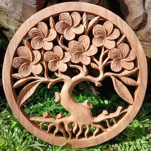 Décorations d'intérieur d'art en bois sculpté pour la maison décoration murale en bois pièces d'exposition meilleures ventes arts de la sculpture - Product Image 6