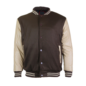 OEM personalizado de manga larga de los hombres parche Chenille bordado Streetwear Letterman Varsity chaqueta en estilo casual tela de lona - Product Image 1