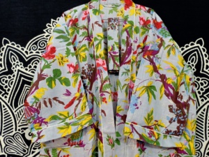 Robe Kimono en coton léger pour femme Robe de chambre imprimée de Style indien pour l'été printemps automne vêtements de bain confortables - Product Image 3