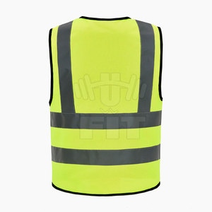 Logo personnalisable Gilet haute visibilité Polyester haute visibilité Construction Travail Équipement de sécurité réfléchissant - Product Image 3