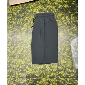 Shorts de plage sportifs en polyester peigné respirant, tricotés, avec taille élastique, motif uni, coupe classique, service OEM - Product Image 5