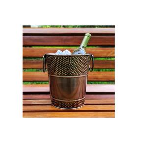 Cubo de hielo cilíndrico de acero inoxidable multiusos con enfriador de contenedor de hielo de aluminio Chapado en cobre - Product Image 6