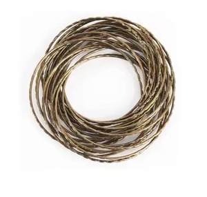 Rond de serviette en aluminium texturé Nouveaux accessoires d'hôtel en métal pour mariages et événements - Product Image 6