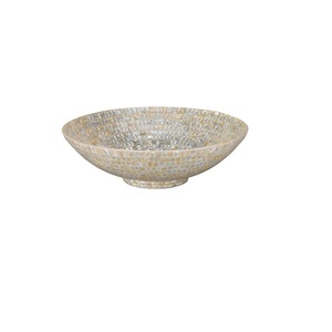 Set de 2 bols en nacre avec service à salade pour la maison et l'hôtel, bol de service de luxe pour la cuisine et le plateau de table - Product Image 2