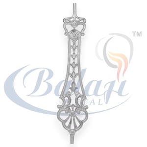 Balustrade de balcon moderne sans cadre en fonte, métal gris hautement poli, robuste, résistant à la rouille, escaliers, Balaji Metals - Product Image 1