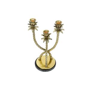 Juego de diseño elegante y delgado de 1 portavelas de soporte de metal de color dorado con cuerpo de metal completo - Product Image 2