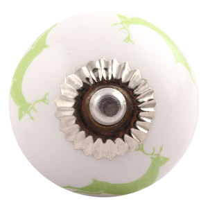 แฮนด์เมดตกแต่งสีเขียวเซรามิกวิ่งบังเหียนเด็กลิ้นชักลูกบิดแต่งตัวตู้ดึงตู้ครัวประตูจับออนไลน์ - Product Image 3