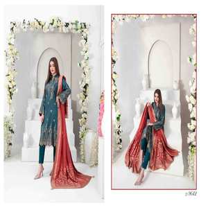 Última colección tradicional viscosa Salwar Kameez indio paquistaní Casual Wear vestidos mujeres fiesta ocasión tasas de descuento - Product Image 2