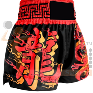 Venta al por mayor de sublimación Muay Thai Shorts sublimación personalizar Kickboxing Short para hombres - Product Image 6