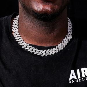 Factory Cost <b>Cuban</b> Link <b>Chain</b> 925 Sterling <b>Silver</b> baguette <b>Cuban</b> Link Vvs Moissanite Diamond <b>Cuban</b> Link <b>Chain</b> - Product Image 4