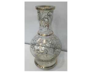 Or Gravée À la Main Jumbo Narguilé Vases En Verre - Product Image 2