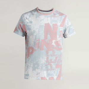 Camisetas de verano de alta calidad para hombres Top de lona informal con patrón impreso Diseño de manga corta al por mayor de Pakistán - Product Image 1