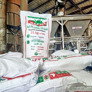 Sal fina yada con yodo RAPHA 25 kg |   Cloruro de Sodio de Alta Pureza 99.8% NaCl |   Sal Marina Refinada de Grado Alimenticio - Product Image 1